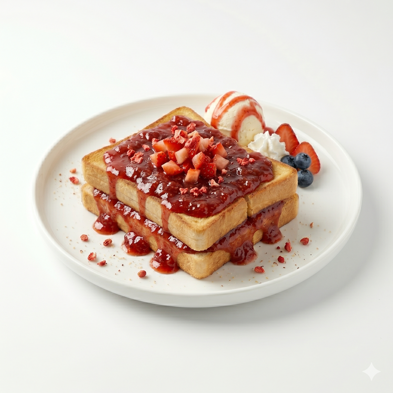 ROTI BAKAR STRAWBERRY